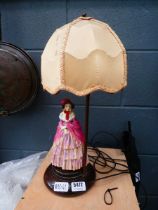 Table lamp with Royal Doulton lady to the column