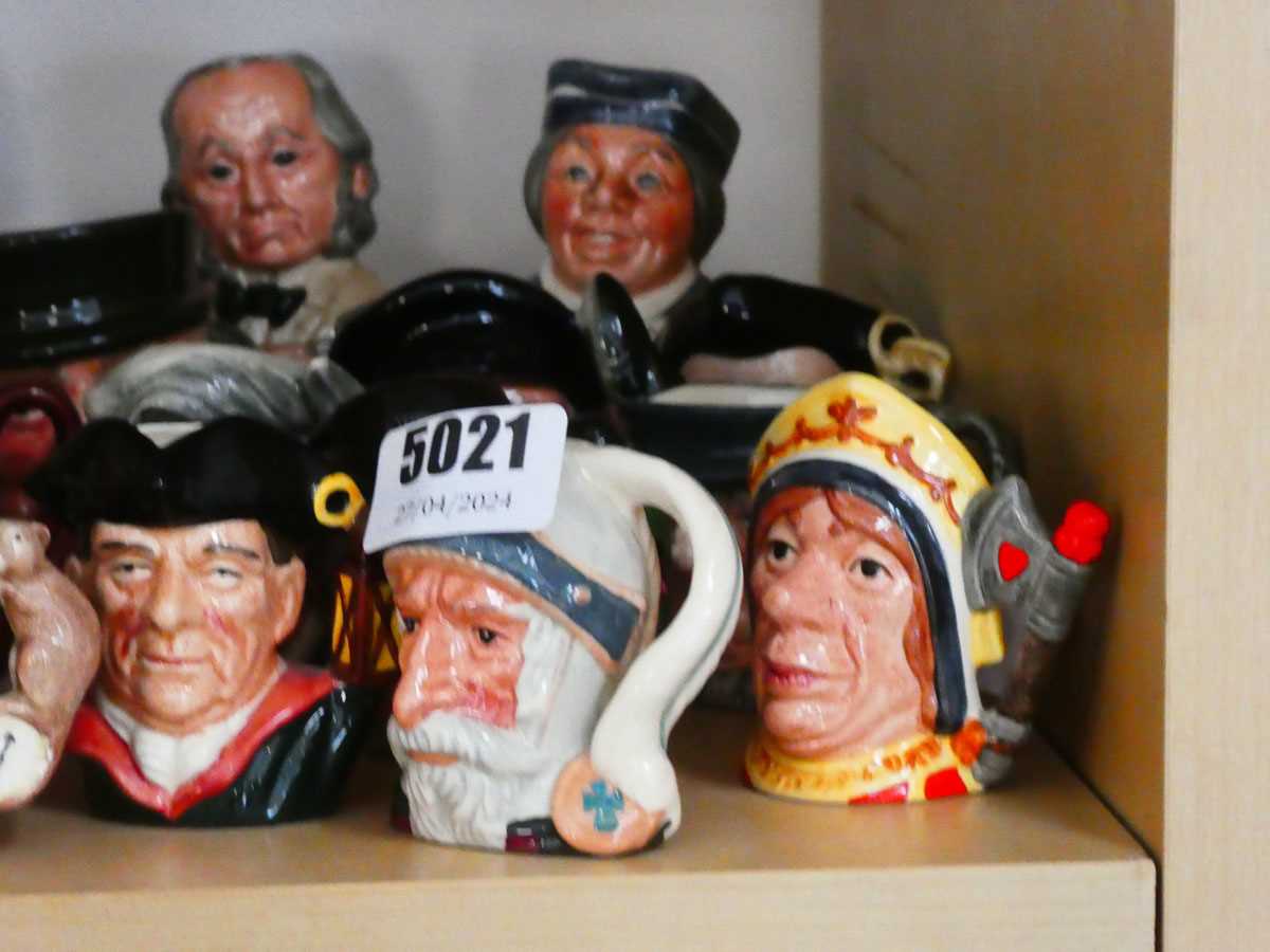 Various small and miniature Character Jugs depicting various subjects to include The Queen of - Image 3 of 3