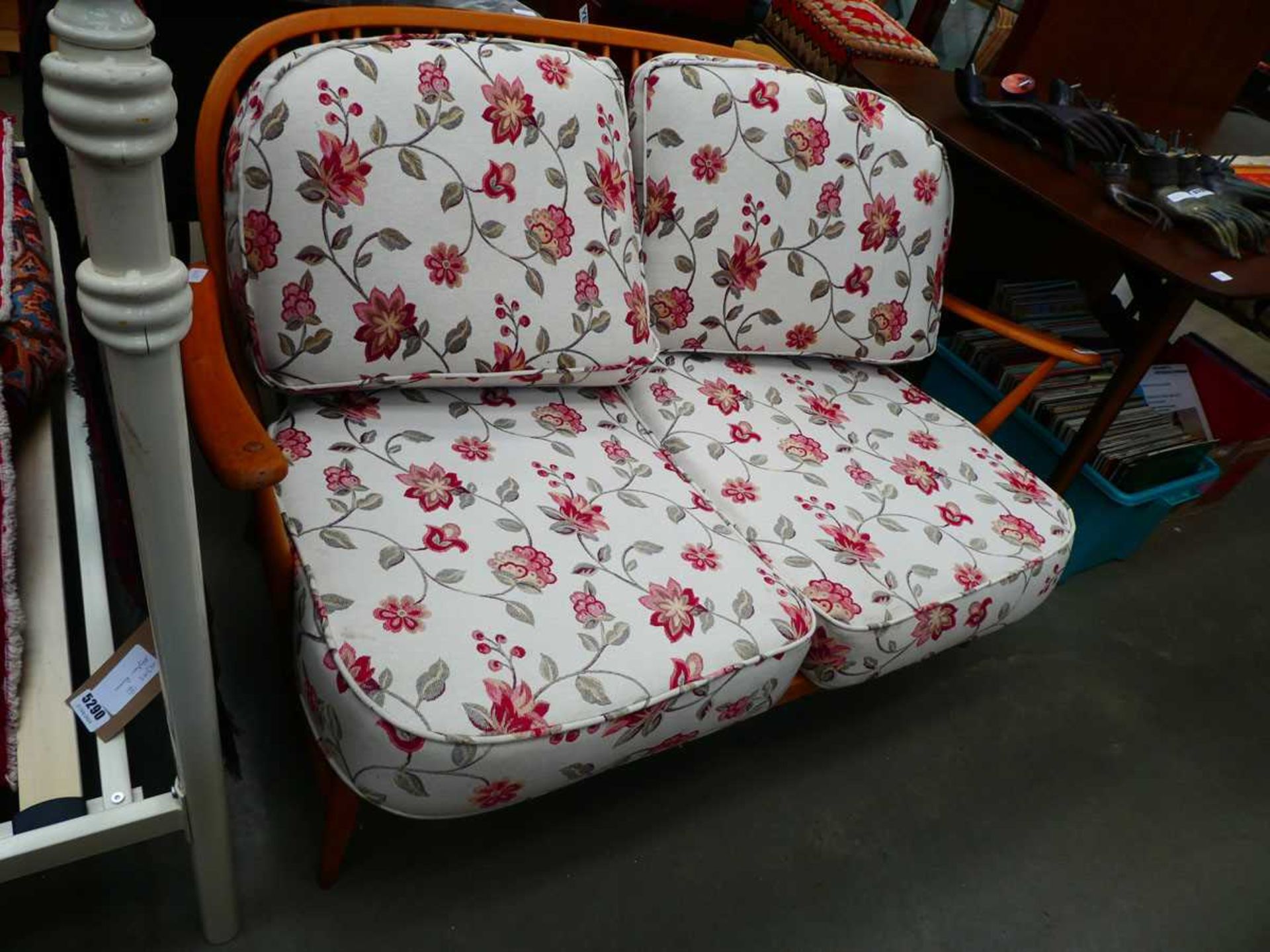 Ercol stickback two seater sofa