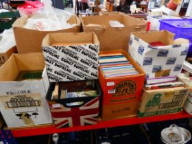 6 x boxes containing Ladybird books, children's annuals and classic novels