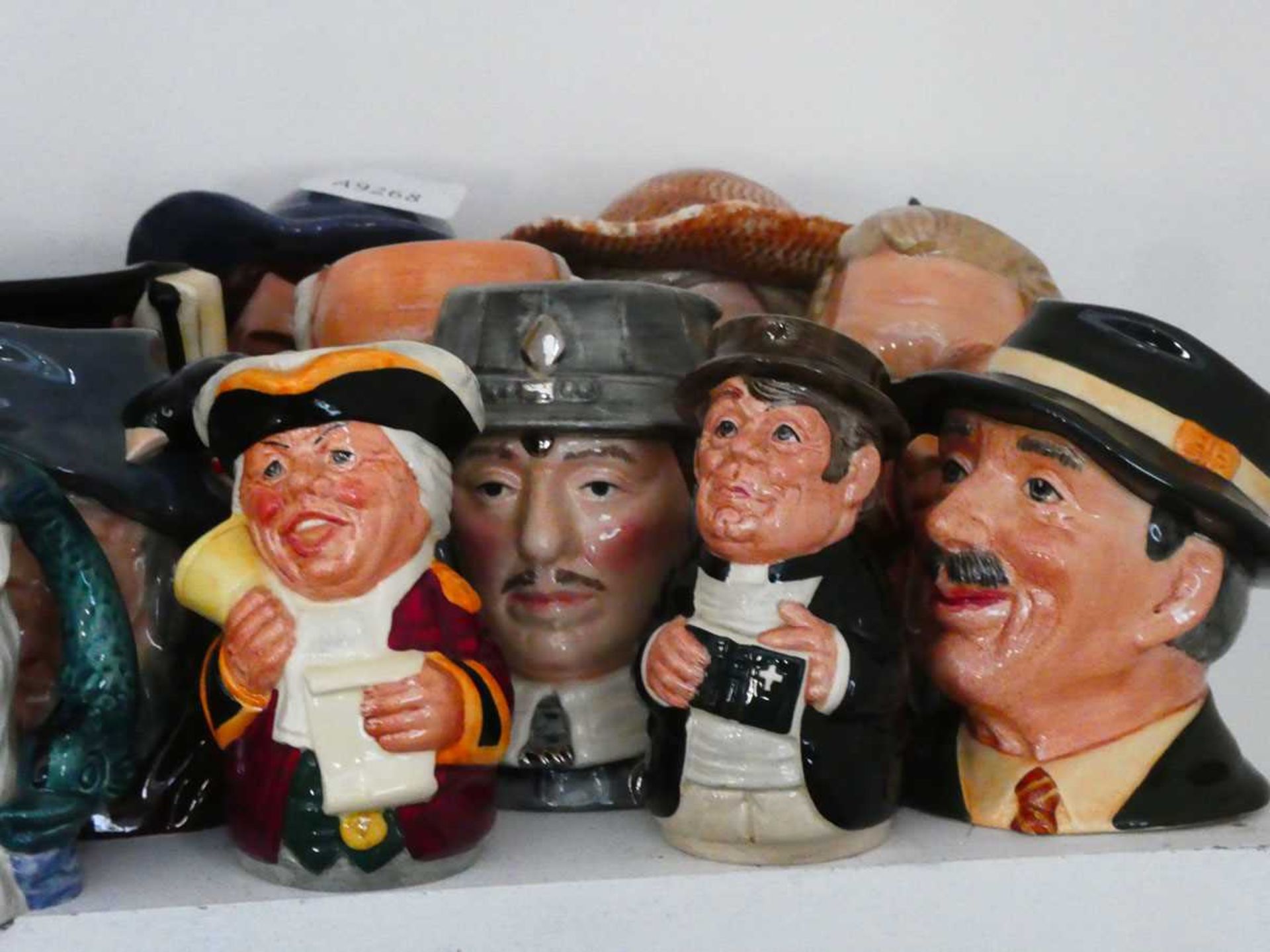 Approx. 20 small Character Jugs, to include Mr. Pickwick, a huntsman, Winston Churchill etc. - Image 3 of 3