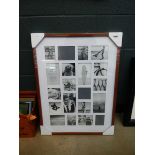 Multi panel photo frame