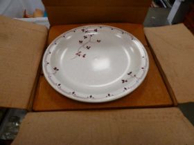 Box of Churchill floral patterned dinner plates