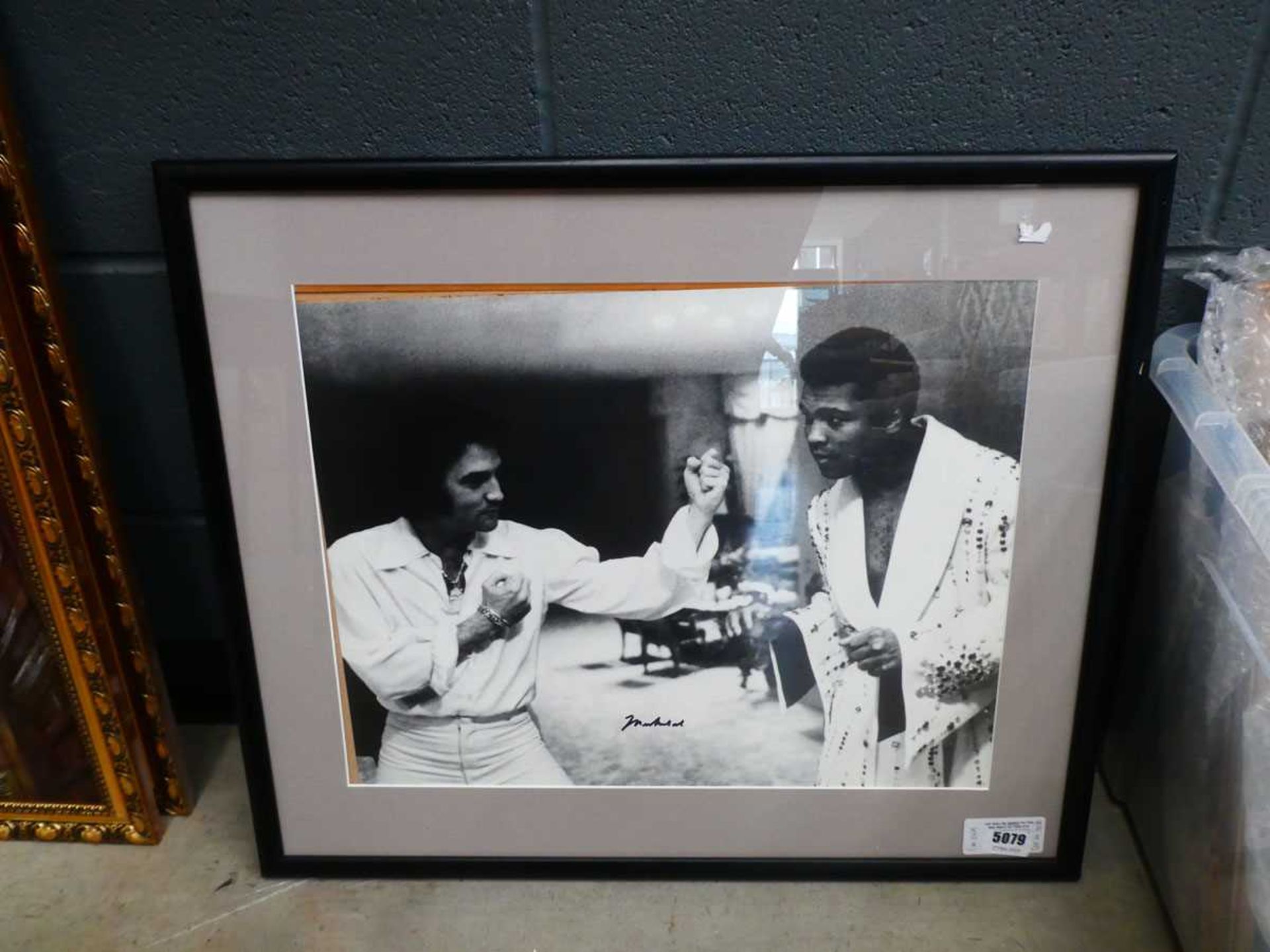 Photographic print of Mohammed Ali and Elvis