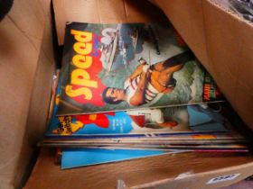 Box containing Speed and Power magazines