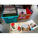 Two boxes containing a quantity of classical vinyl records