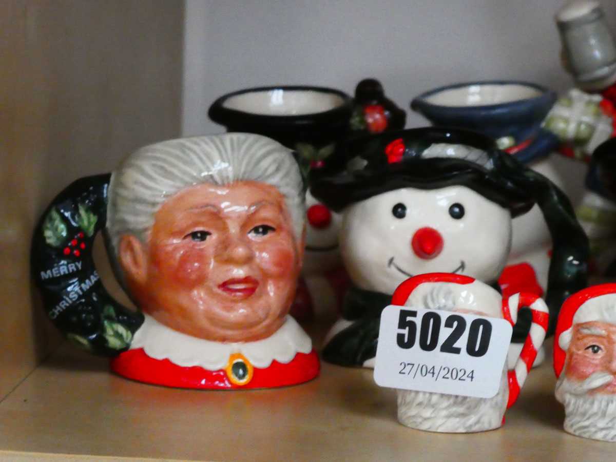 Various small and miniature Christmas related Character Jugs - Image 2 of 3
