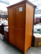 Beech double door wardrobe