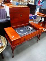 Dynatron gramophone with tape deck and tuner