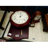 Quartz wall clock plus 2 mantel clocks