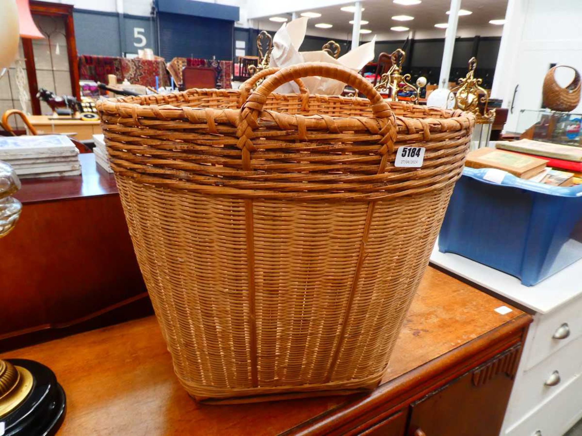 Wicker rice basket