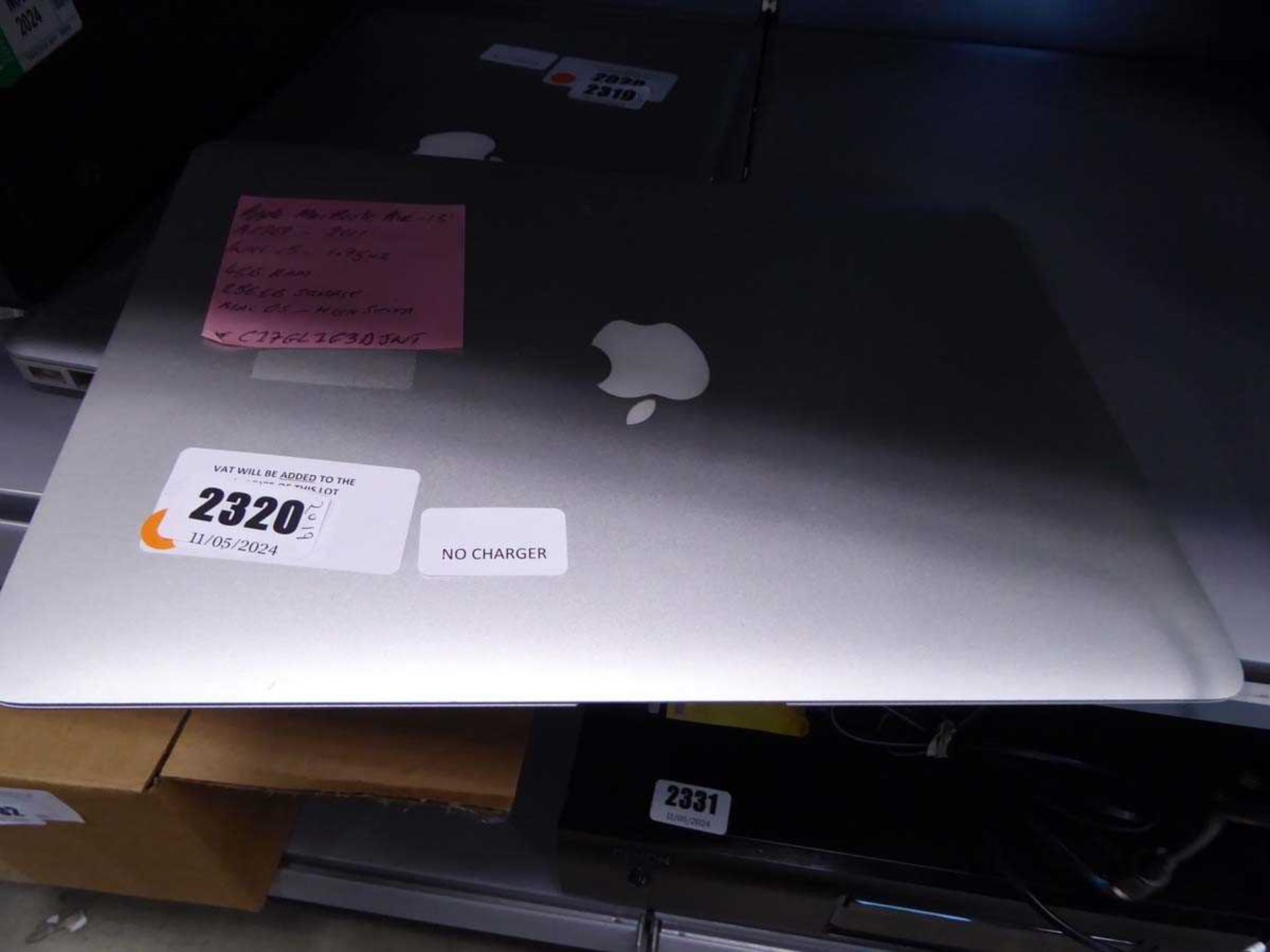 +VAT MacBook Air 13" 2011 A1369 Silver laptop with Intel i5 - 1.7GHz, 4GB RAM and 256GB SSD