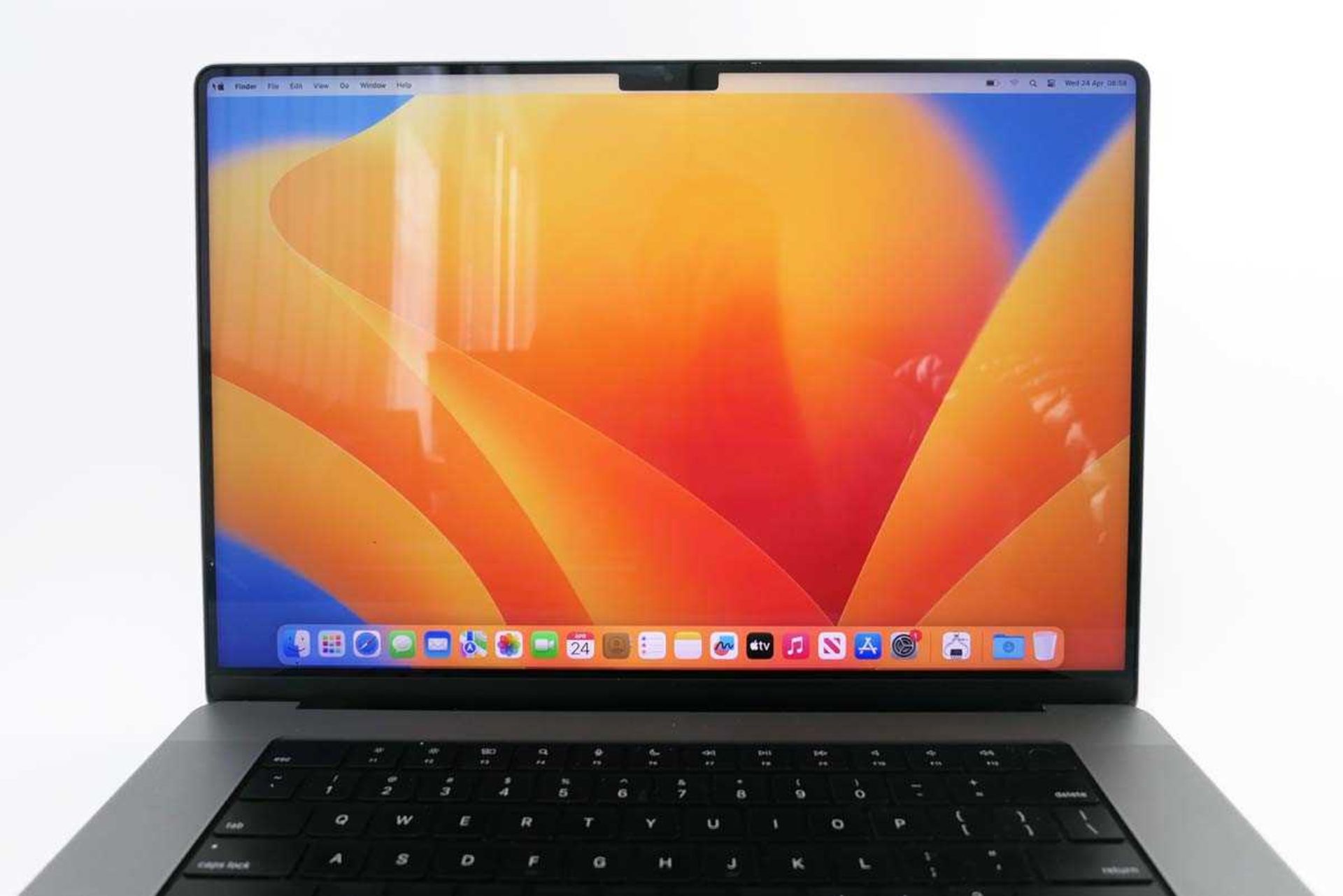 +VAT MacBook Pro 16" 2021 A2485 Space Grey laptop with Apple M1 Chip, 16GB Unified Memory and - Image 2 of 3