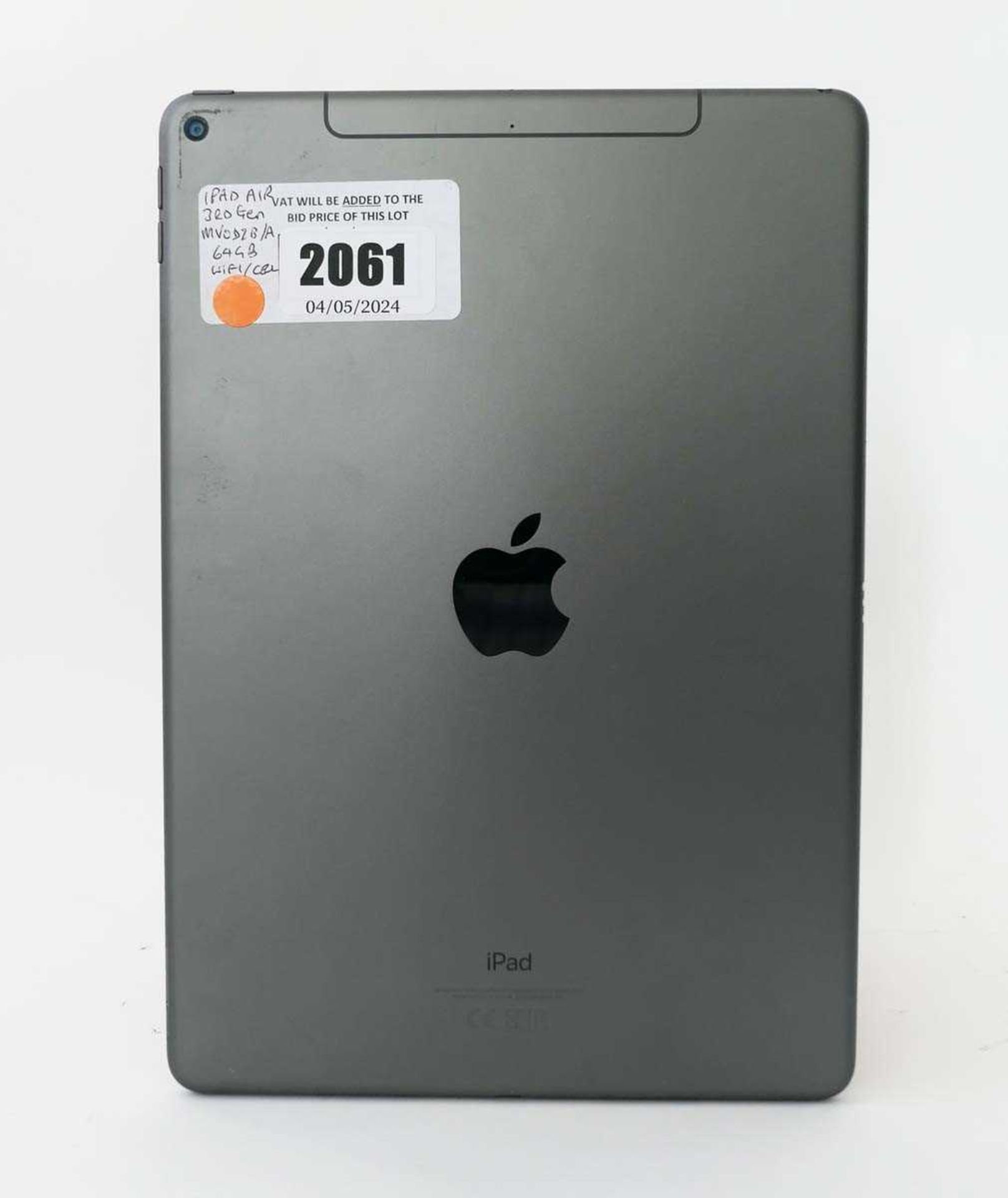 +VAT iPad Air 3rd Gen 64GB Space Grey tablet - Image 2 of 2