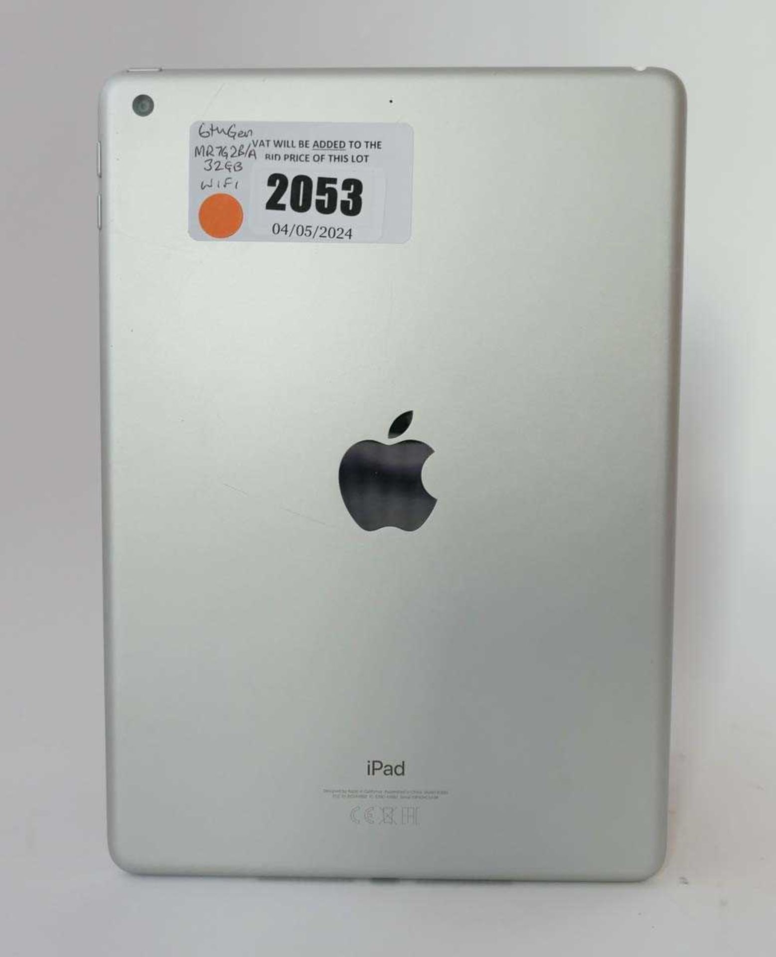 +VAT iPad 6th Gen 32GB White / Silver tablet - Image 2 of 2