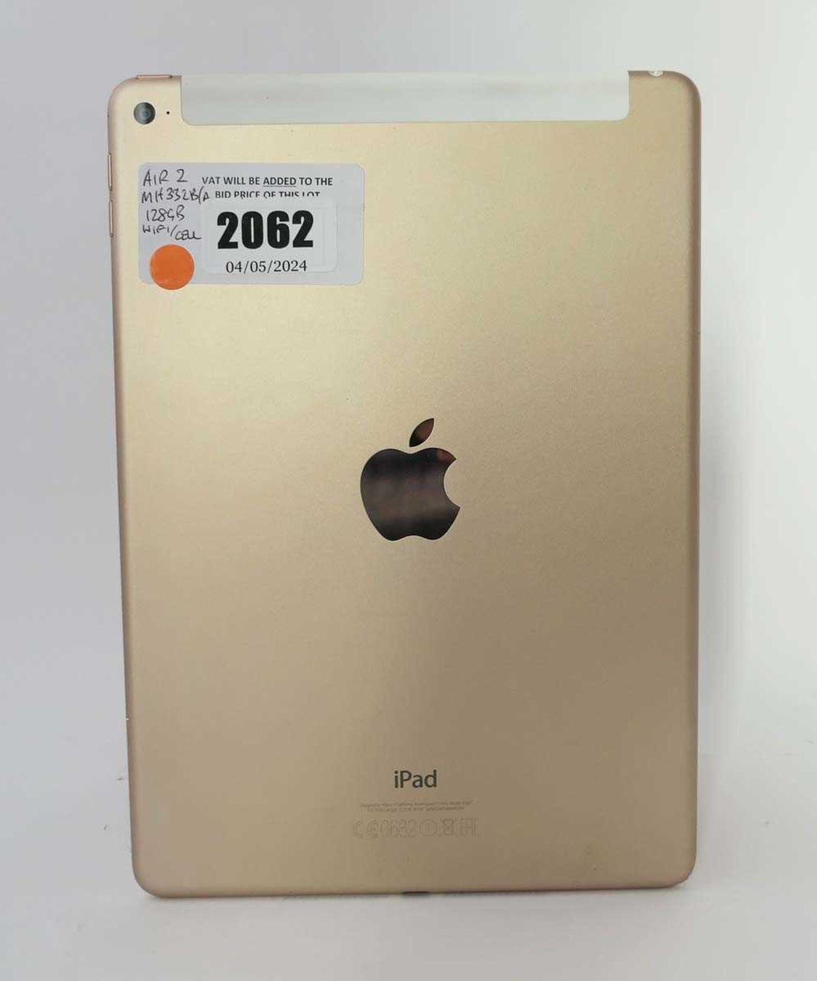 +VAT iPad Air 2 128GB Gold tablet - Image 2 of 2