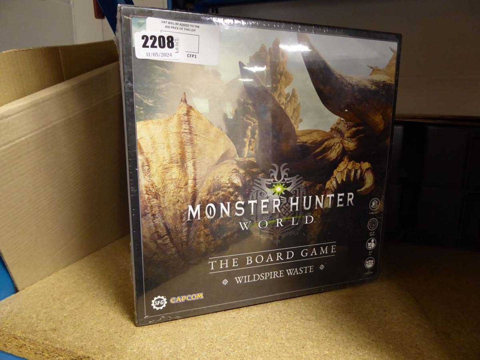 +VAT Boxed board game 'Monster Hunter World Wild Spire Waste'