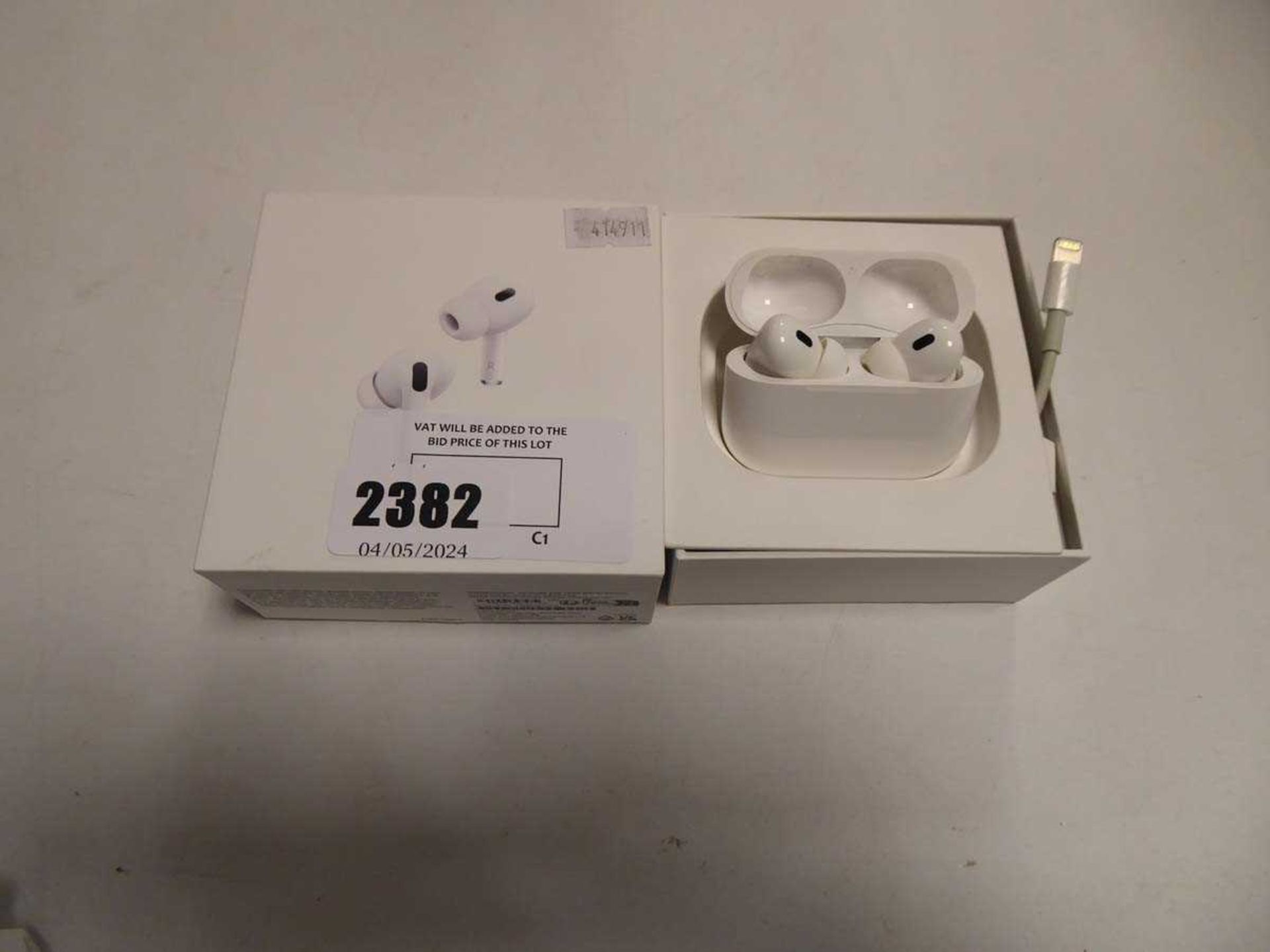 +VAT Boxed pair of Apple air pods pro 2nd generation, MQD83ZM/A