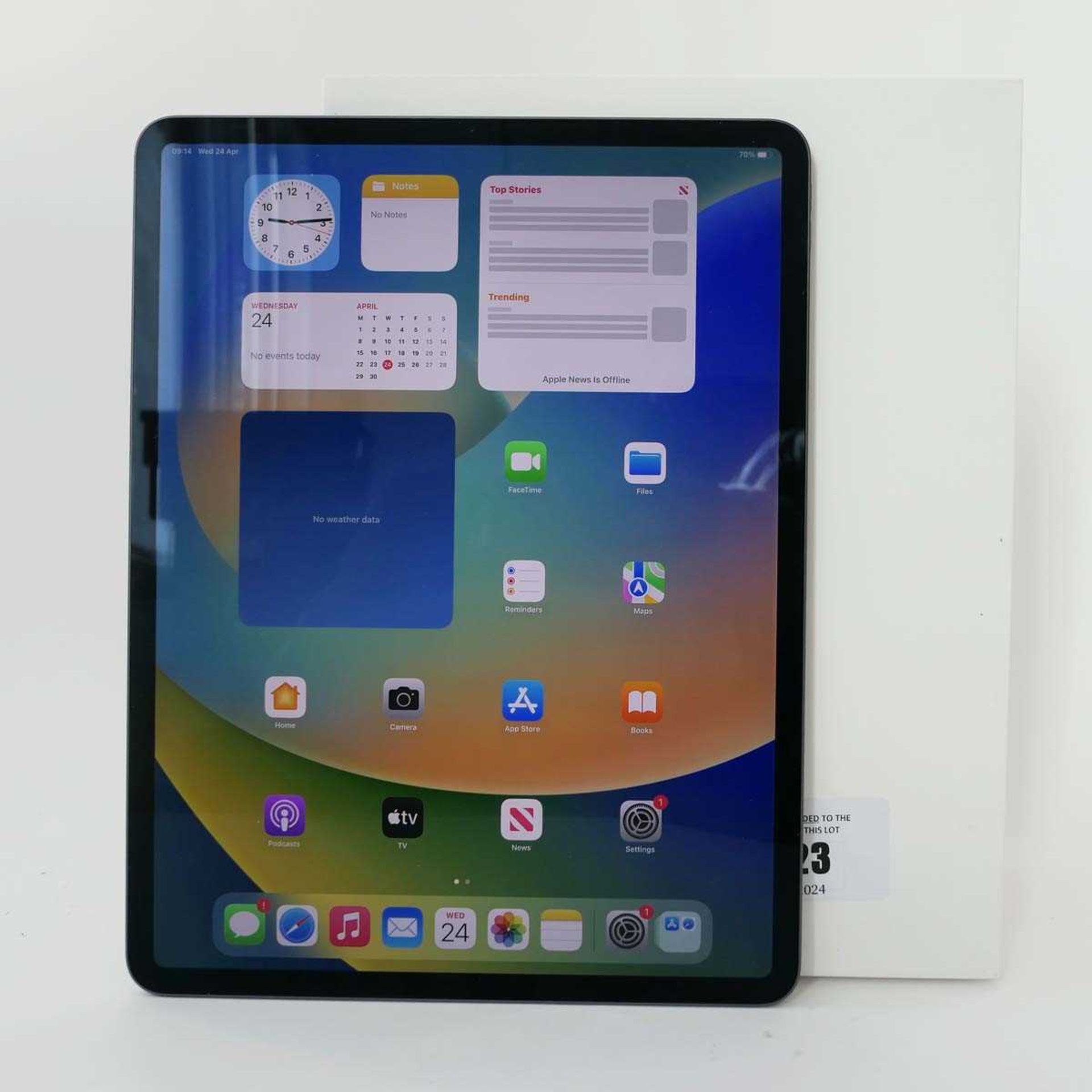 +VAT iPad Pro 12.9" 4th Gen A2229 128GB Space Grey tablet with box