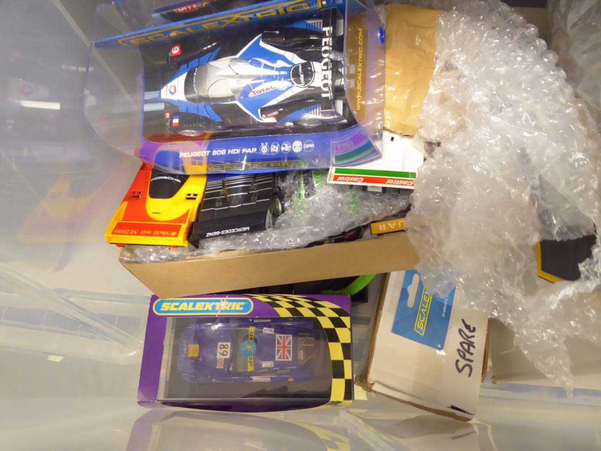 3 boxes containing Scalextric track, controllers, etc. - Image 4 of 4