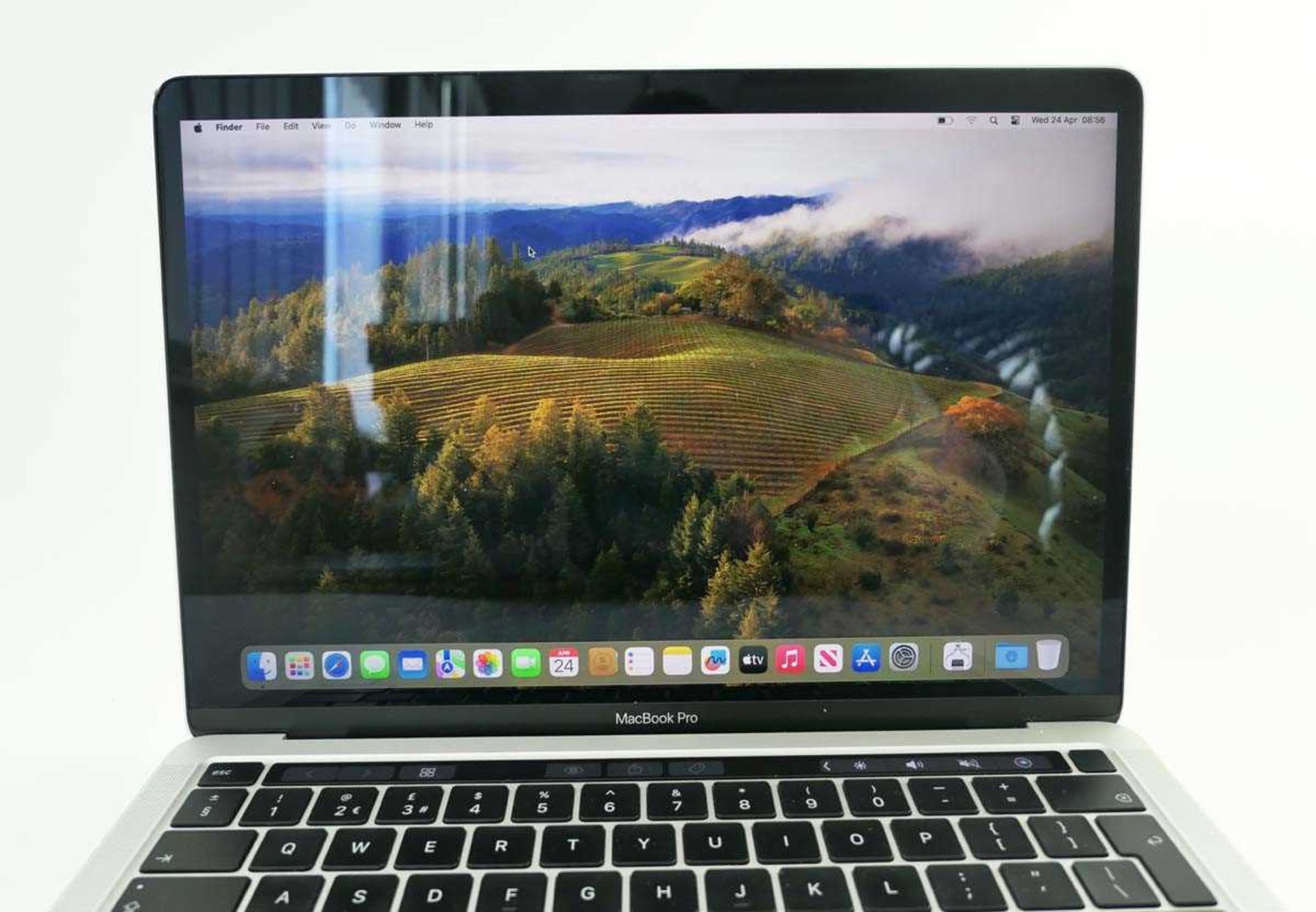 +VAT MacBook Pro 13" 2020 A2338 Silver laptop with Apple M1 Chip, 16GB RAM and 256GB SSD - Image 2 of 4