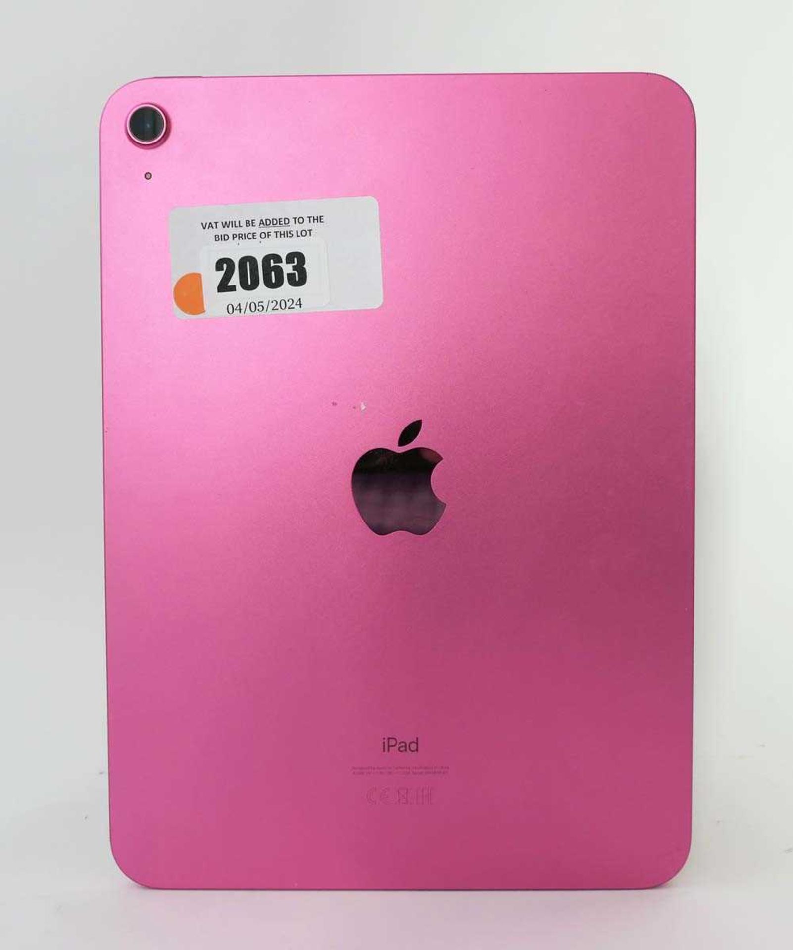 +VAT iPad 10th Gen 64GB Pink tablet - Image 2 of 2