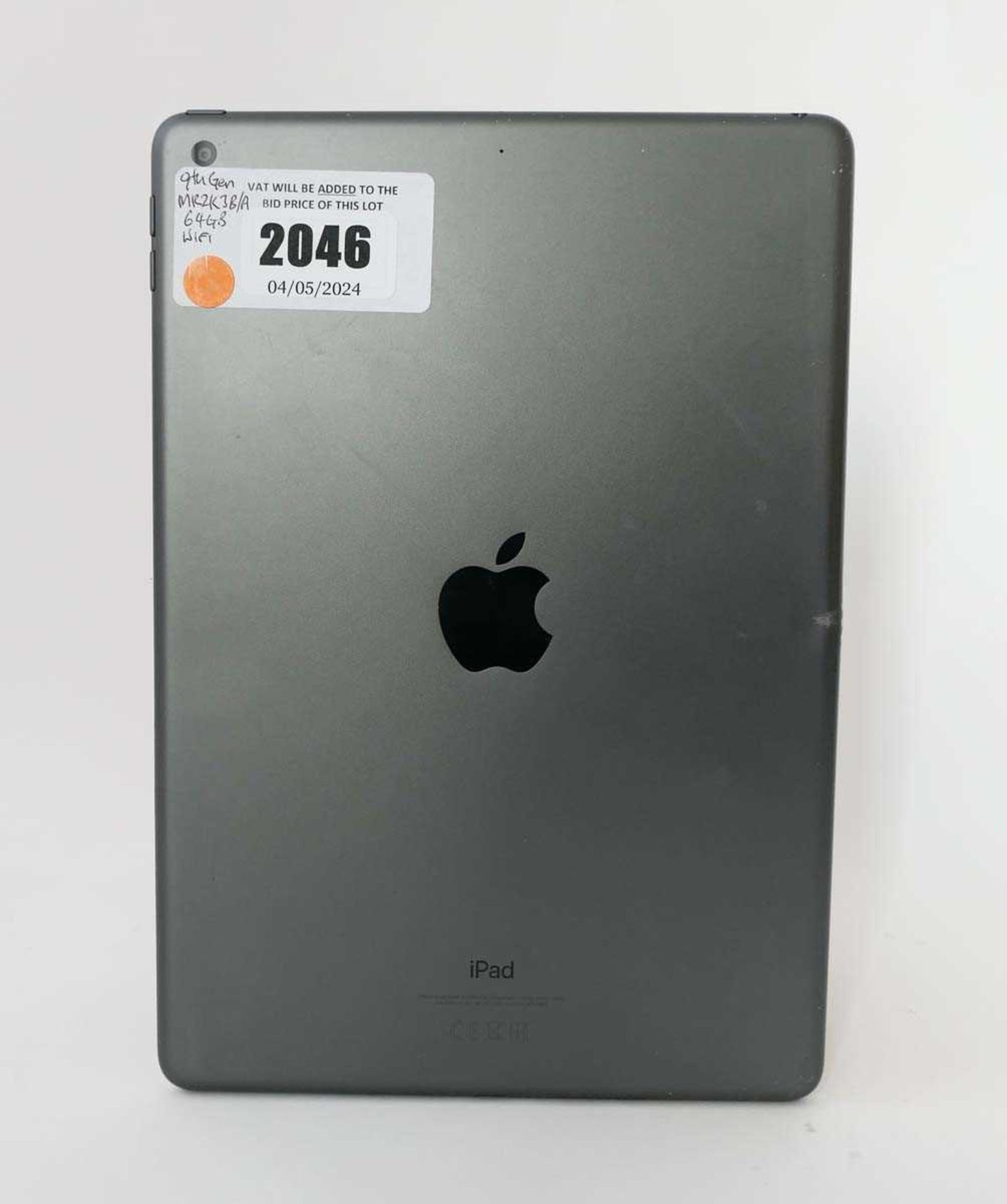 +VAT iPad 9th Gen 64GB Space Grey tablet - Image 2 of 2