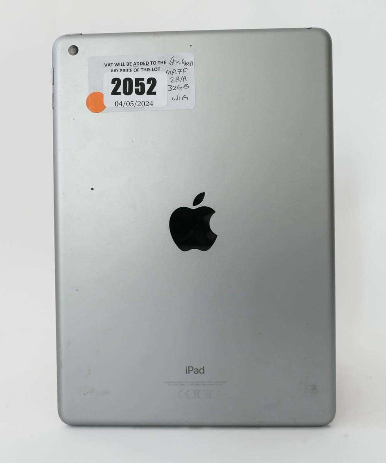 +VAT iPad 6th Gen 32GB Space Grey tablet - Image 2 of 2