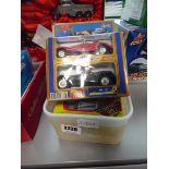 Box containing boxed diecast vehicles