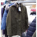 Full zip hooded Barbour jacket, size 16