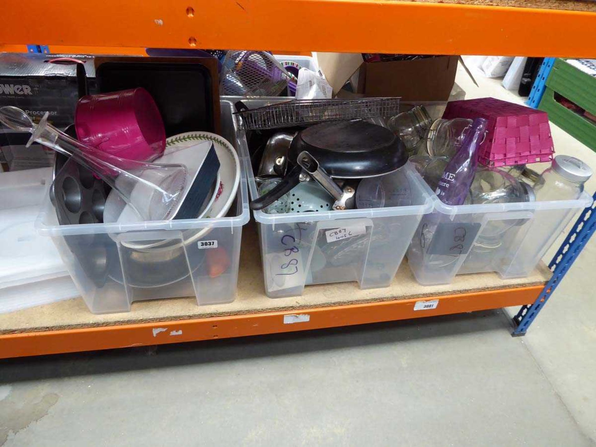 5 boxes of mixed assorted kitchen ware, household etc