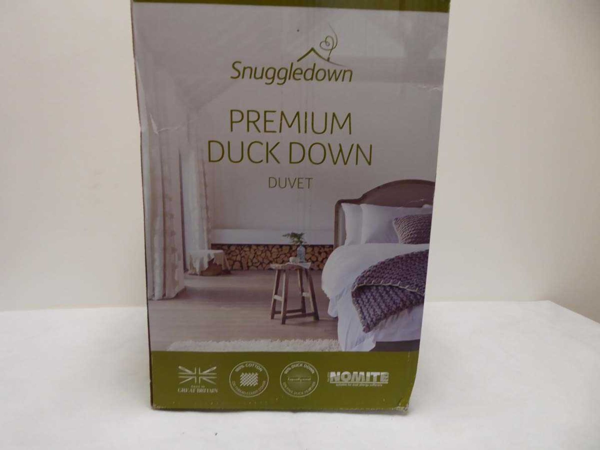 +VAT Boxed Snuggledown premium duck down duvet
