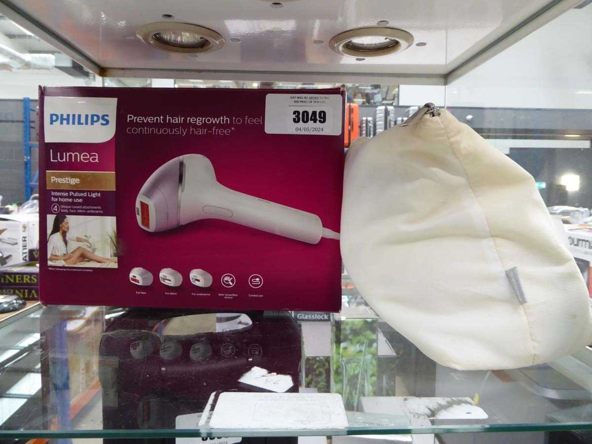 +VAT 1 boxed and 1 unboxed Philips Lumea prevent hair regrowth devices