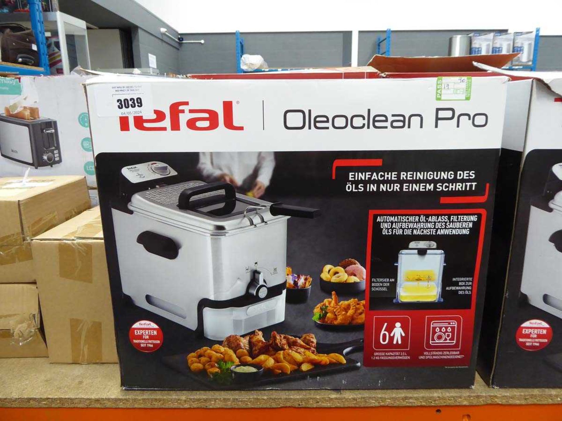 +VAT Tefal Oleoclean Pro fryer