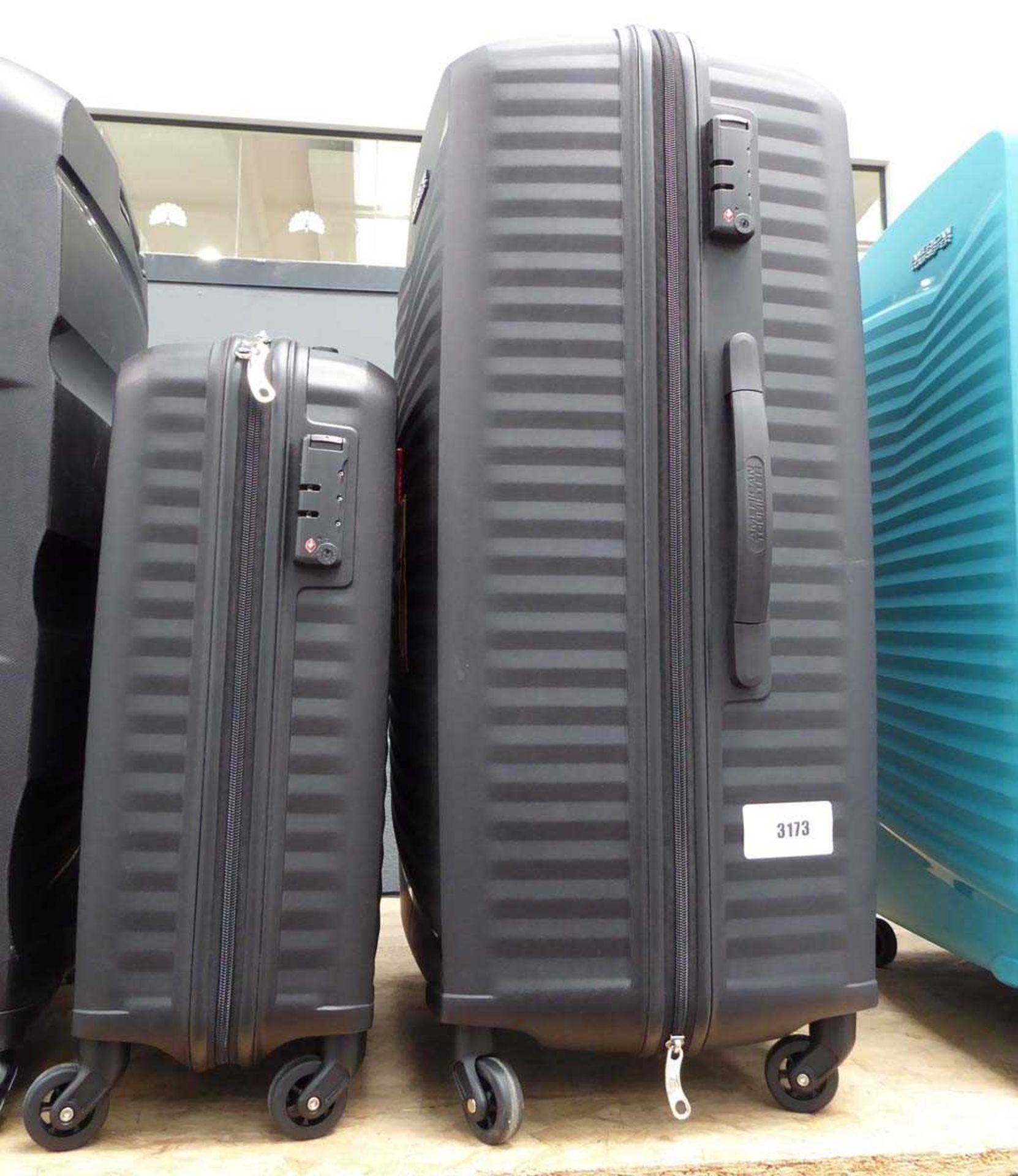 +VAT 2 piece American Tourister hard shelled Samsonite suitcase set