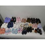 Bundle of kids shoes of various styles and sizes, includes- Nike, Crocs + Adidas