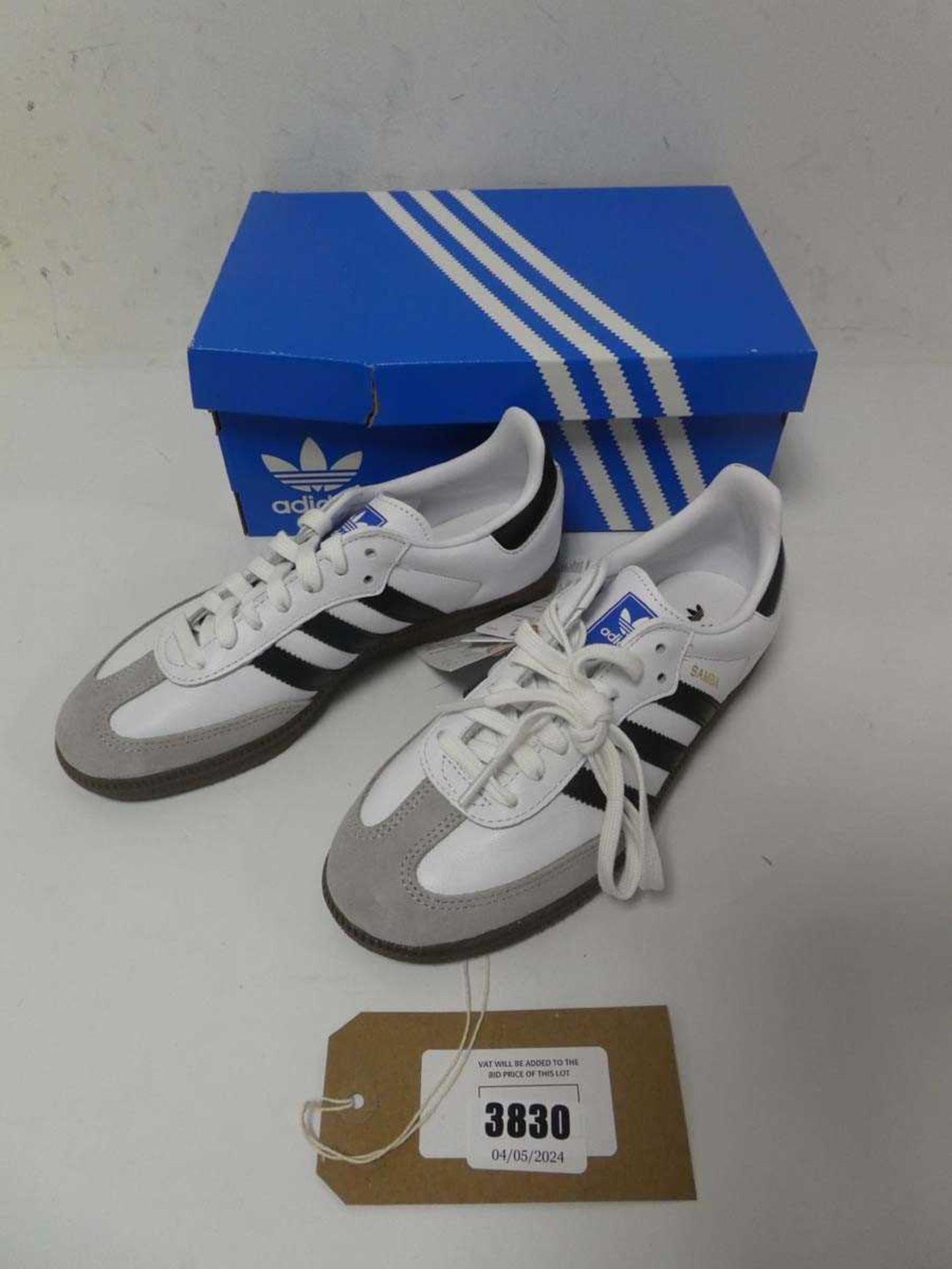 +VAT 1 x men's Adidas Samba OG trainers, UK 5
