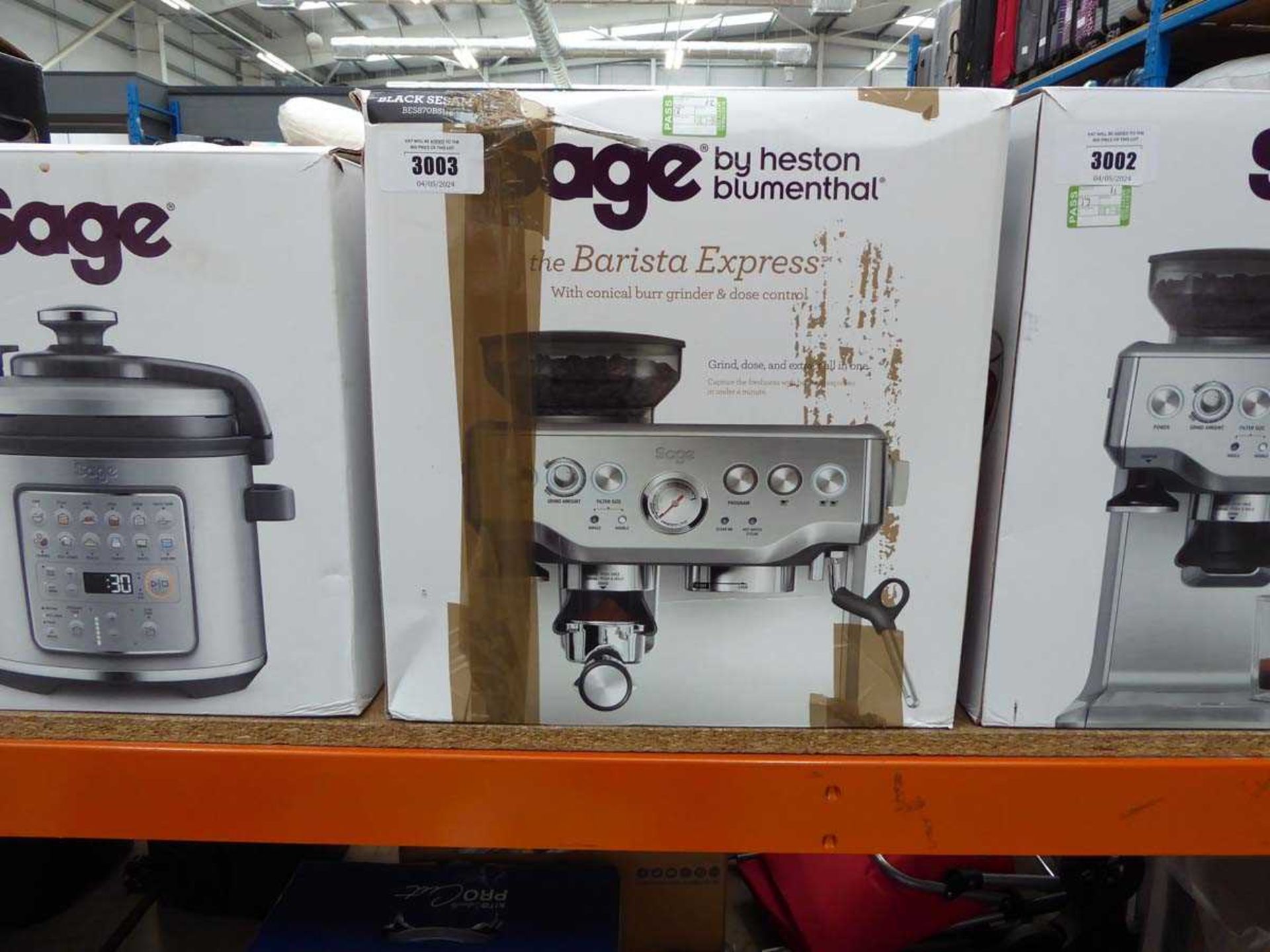 +VAT Sage Barista Express coffee machine