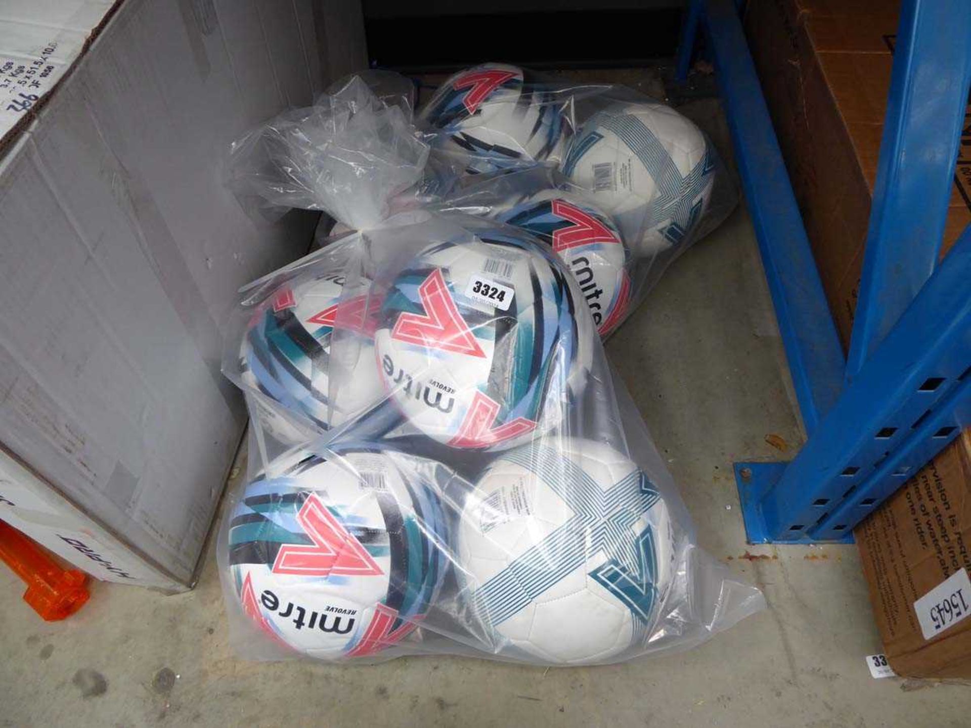 2 bags of Mitre footballs