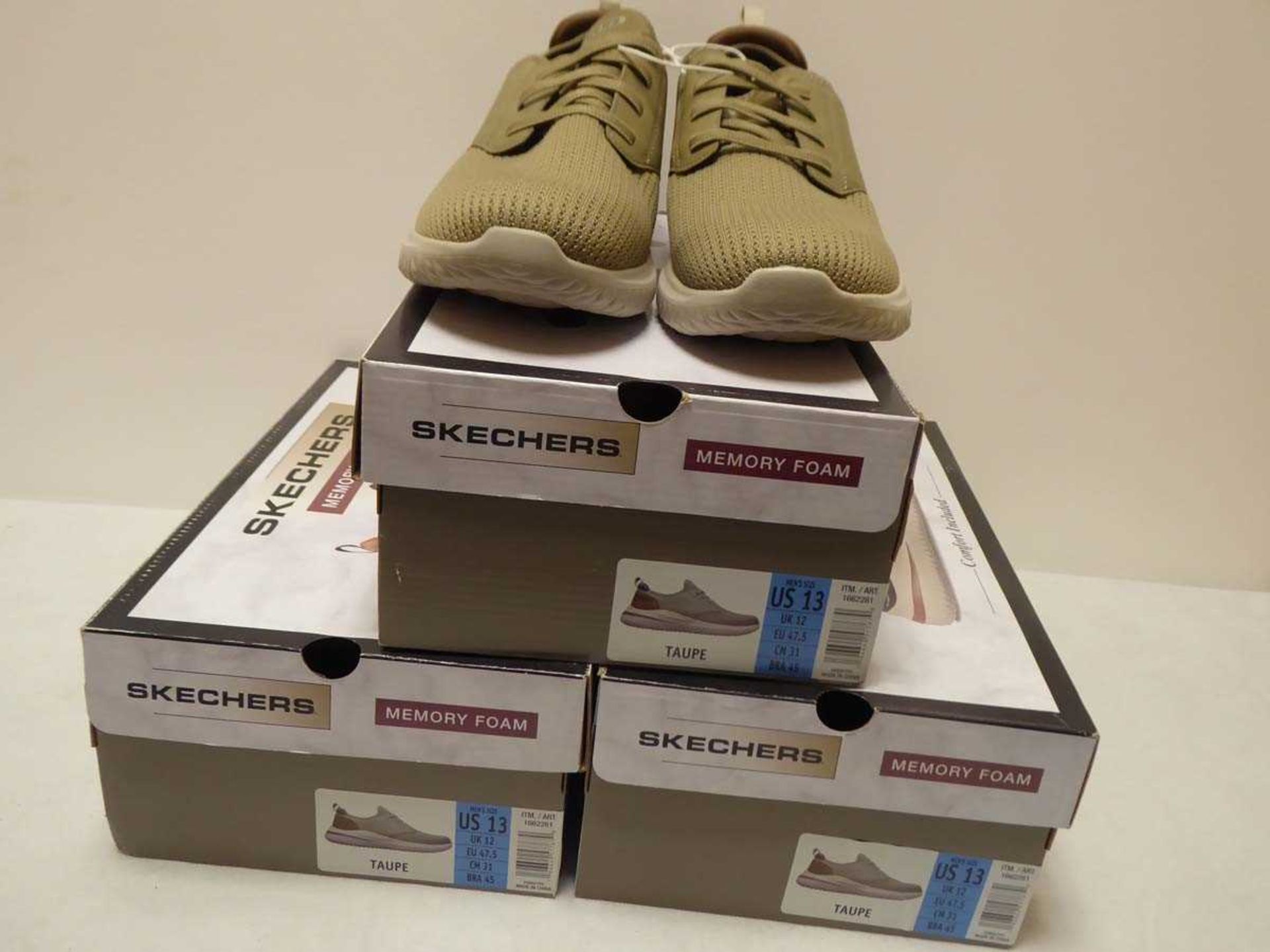 +VAT 3 x boxed pairs of Skechers trainers