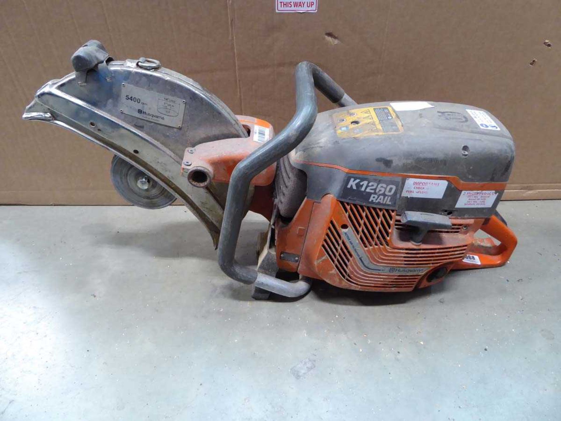 Husqvarna K1260 petrol powered disc cutter