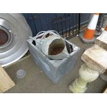 +VAT Small galvanised water tank and watering cans