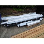 Large quantity of assorted guttering and plastic sills