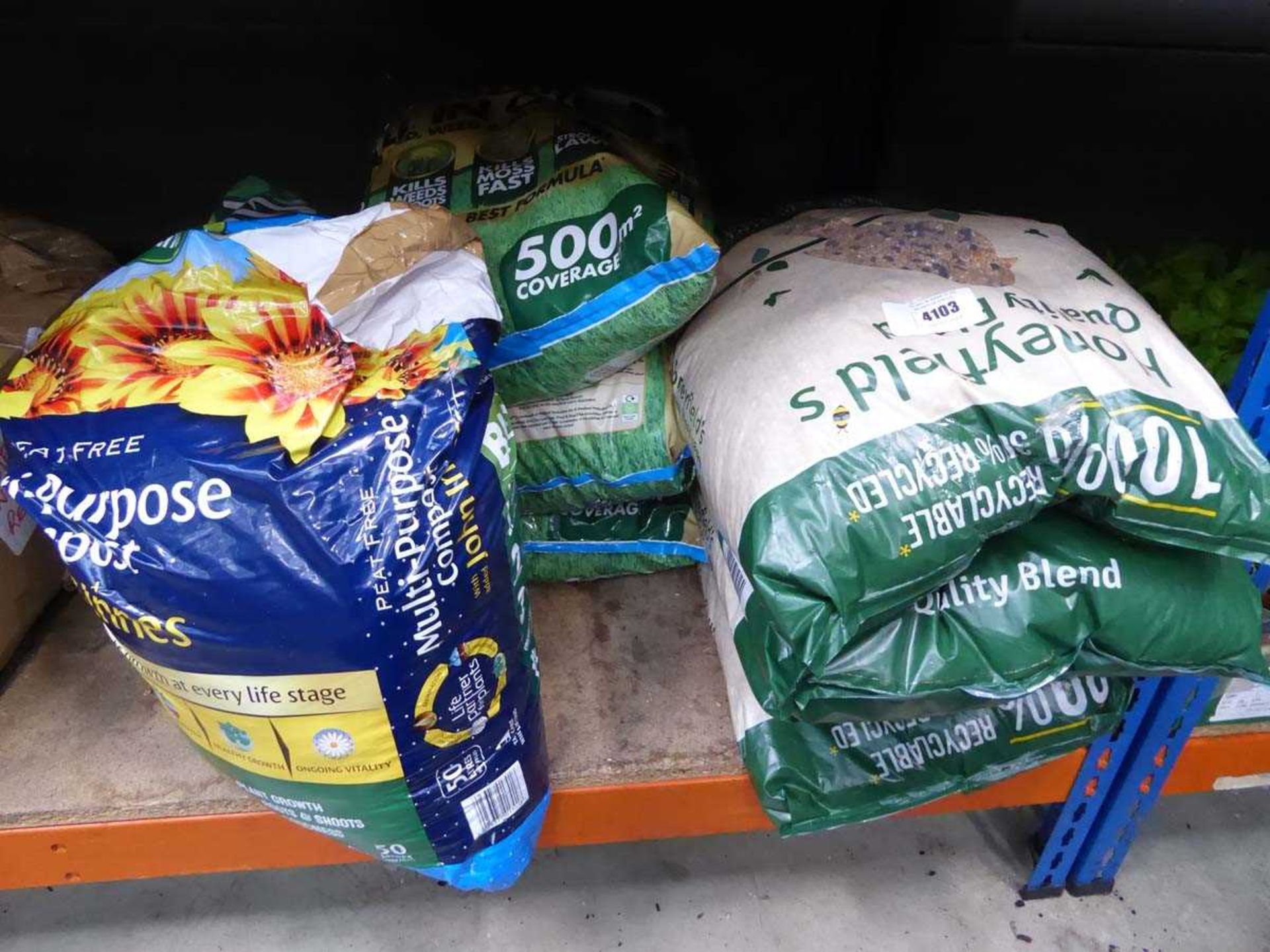 +VAT Qty of bird seed and lawn feed