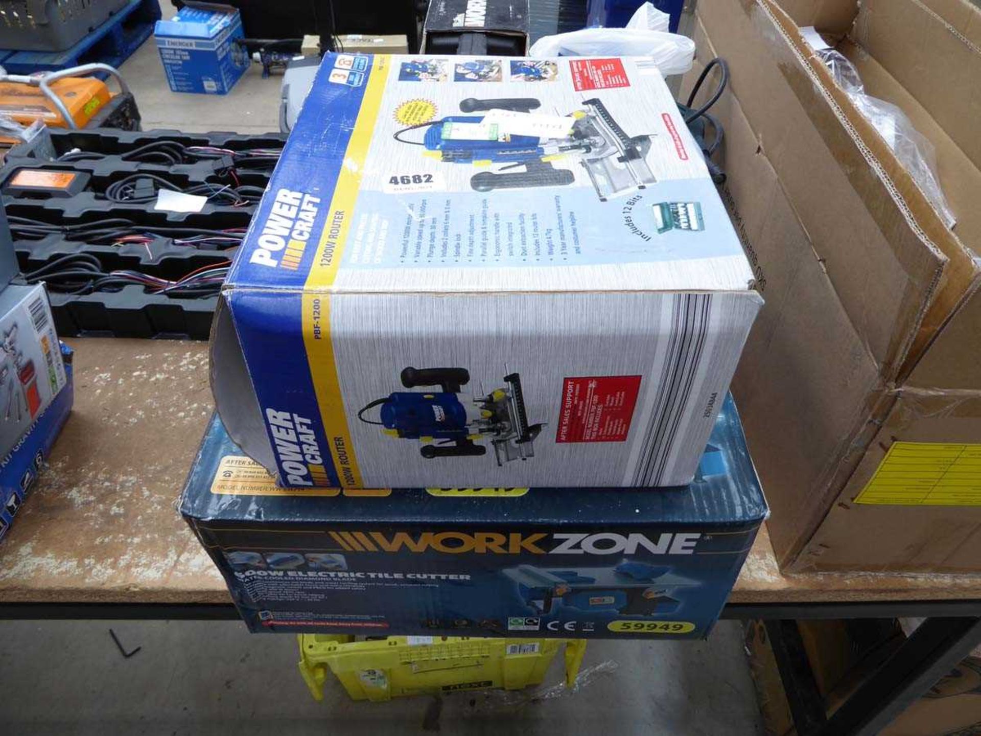 Powercraft router and electric tile cutter