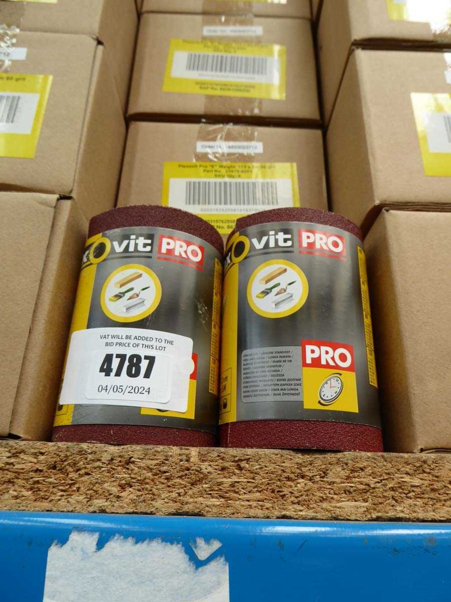 +VAT 6 boxes of Flexovit 115 x 5m 80 grit sanding rolls - Image 2 of 2