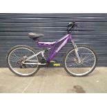 Dunlop purple junior mountain bike