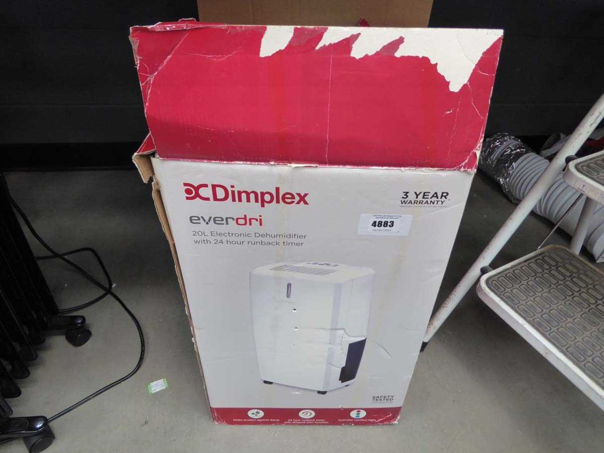 +VAT Boxed Dimplex dehumidifier