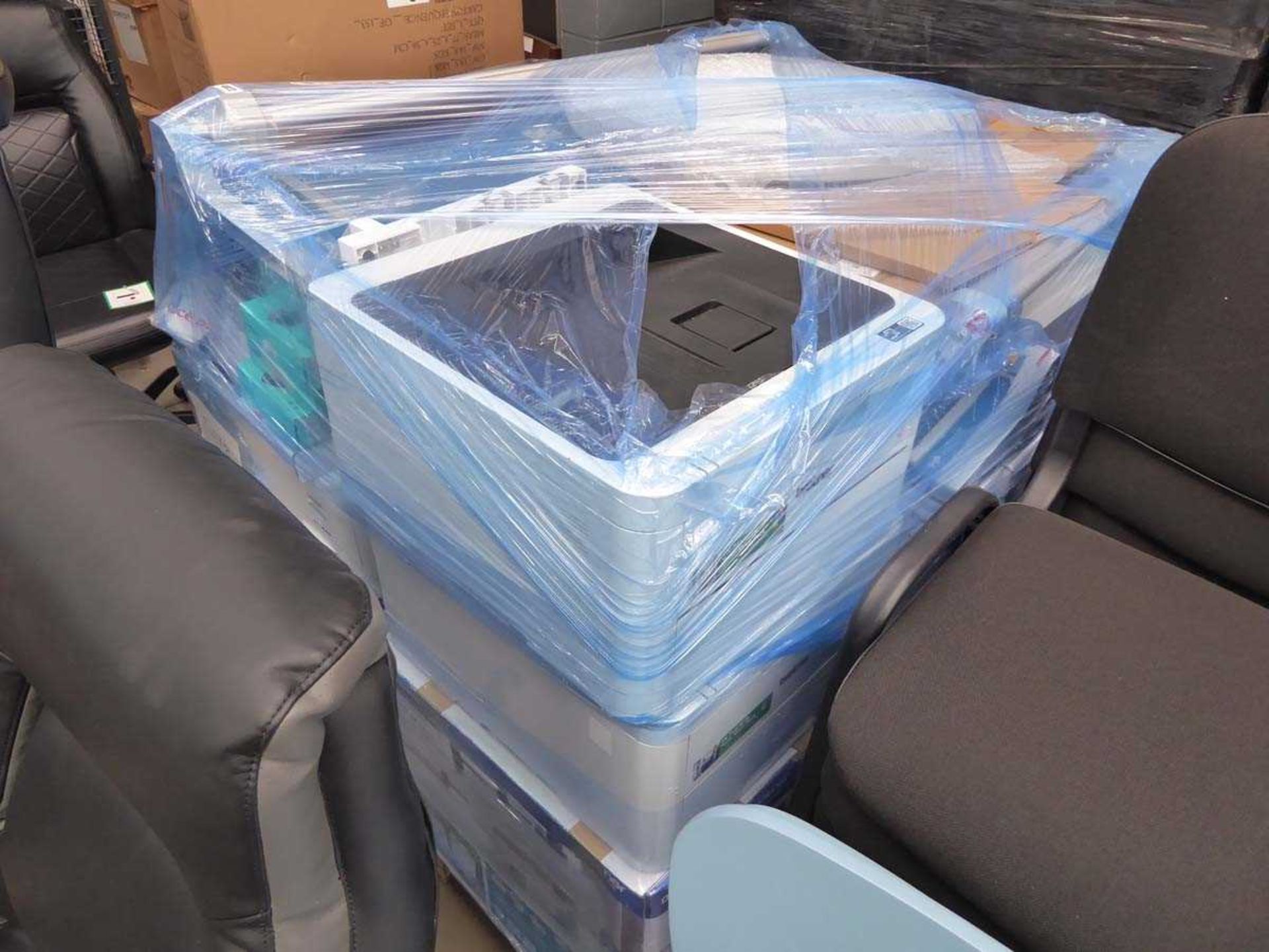 Pallet of office printers