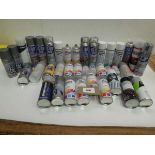 +VAT Spray paints, Rapid Dry Galvanise, Anti-Rust paint etc